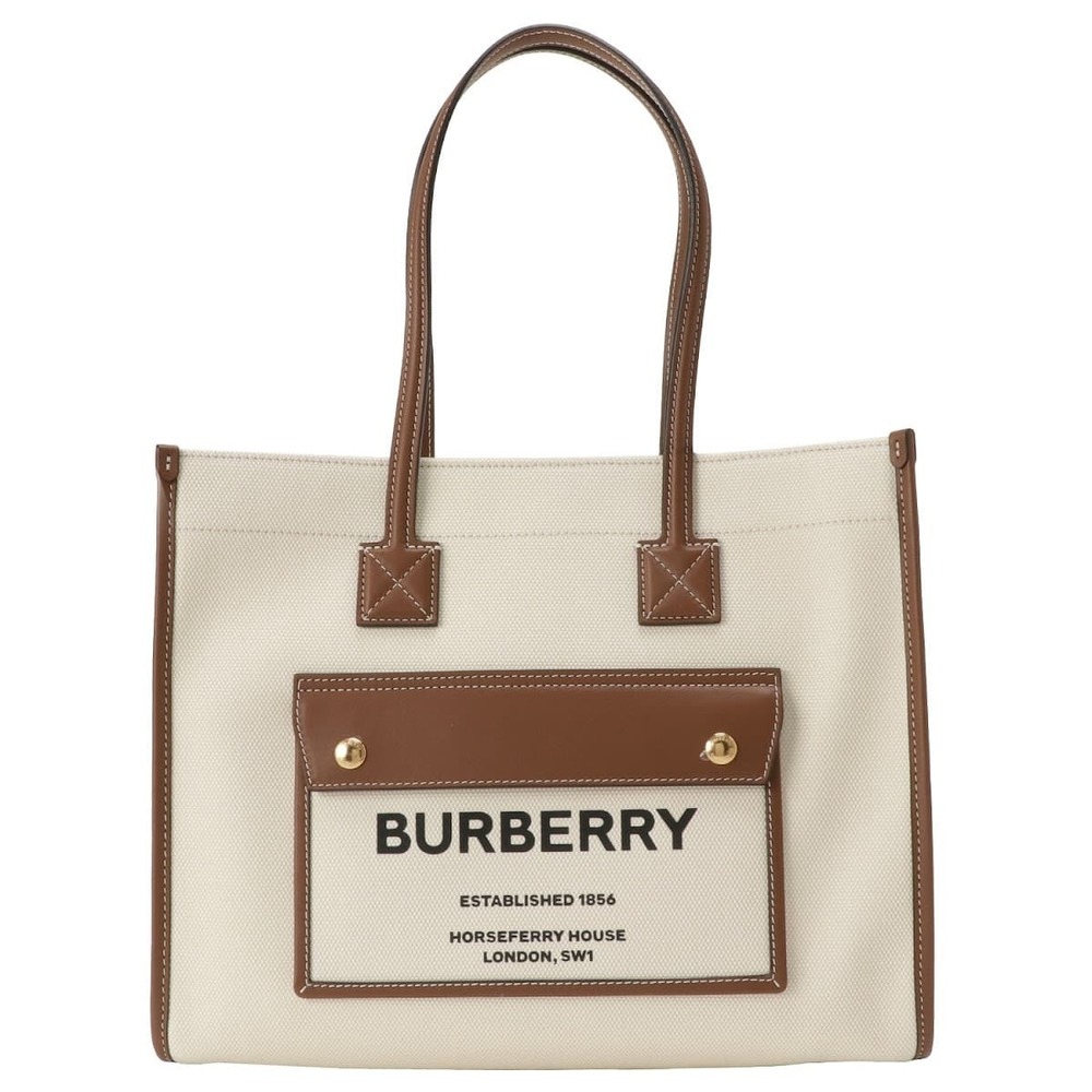 Burberry Belt Loop Snap Button Leather Handbag Br… - image 1